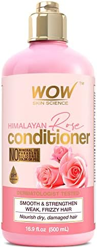 WOW Skin Science Himalayan Rose Hair Shampoo & Conditioner for Dry Damaged Hair - Hydrating Hair Repair (Conditioner 16.9 Fl Oz (Pack of 1))
