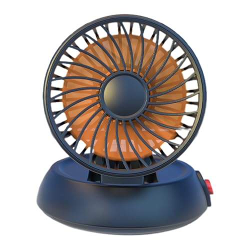 Ventiladores de coche que soplan aire frío, circulador de aire de una sola cabeza, ventilador de escritorio plegable USB de 3 velocidades con inclinación ajustable para camiones, vehículos,