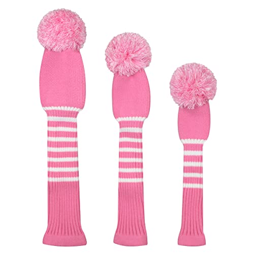 image for Scott Edward Knit Golf Head Covers for Woods Set of 3 Fits Well Driver