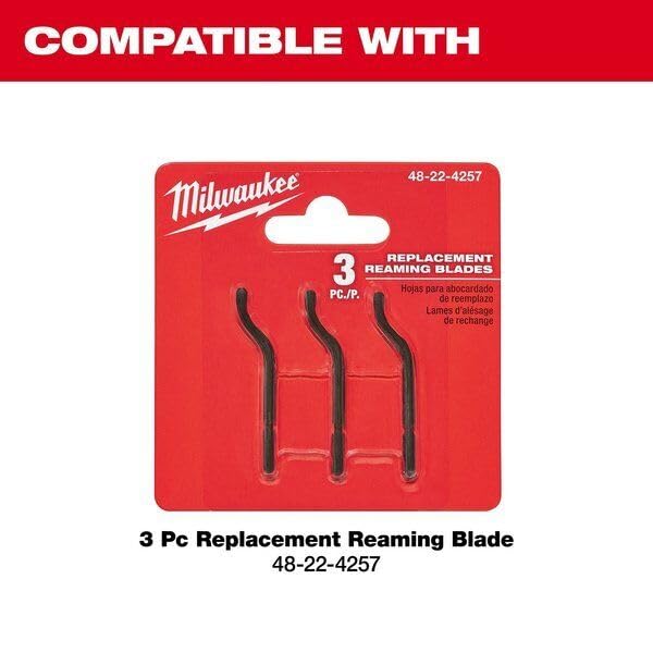for Milwaukee Tool 48-22-4255 Reaming Pen, Heat Treated Blade, Metal, Black Oxide