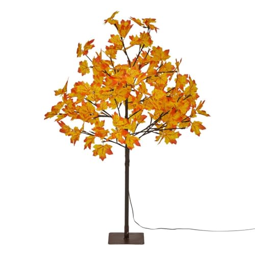 Feeric Lights et Christmas - Arbre Orange Lumineux extérieur 92 LED Blanc Chaud h.90cm