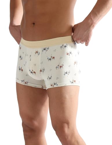 Image of U.S. Polo ASSN. Men PT005 Cotton Modal Printed Premium Underwear Trunks -Pack of 1