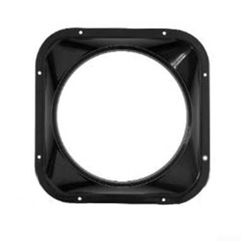 Conector de tubo de aire de PVC fiable con brida cuadrada de 160 mm para una ventilación eficiente de la cocina y el baño (160 mm)