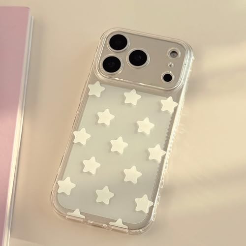 Coque iPhone 12 Pro Max FLIRACON souple à motif étoiles blanches