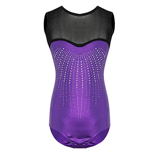 DYNWAVE Meninas Crianças Ballet Dança Costune Ginástica Collants de Uma Peça 13-14 Anos - 13-14 anos