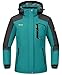 Rdruko Winterjacke Damen Wasserdicht Skijacke Fleecejacke Snowboardjacke Winddicht Wanderjacke Atmungsaktiv für Skifahren, Wandern - Cyan, S