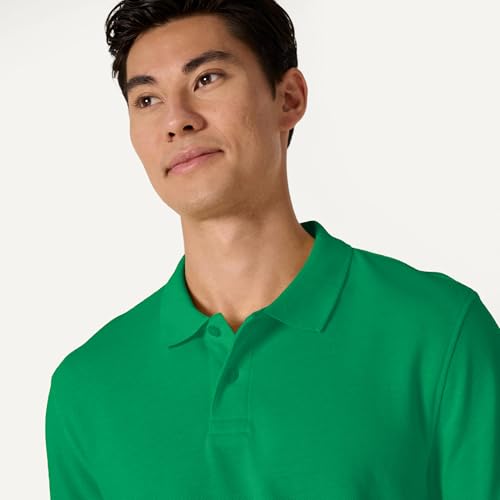 Image of Amazon Essentials Men's Regular-Fit Short Sleeve Cotton Pique Polo Shirt (Available in Big & Tall)