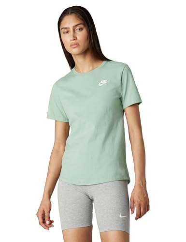 Nike Womens Sportswear Club Essentials T-Shirt Steam/White Medium