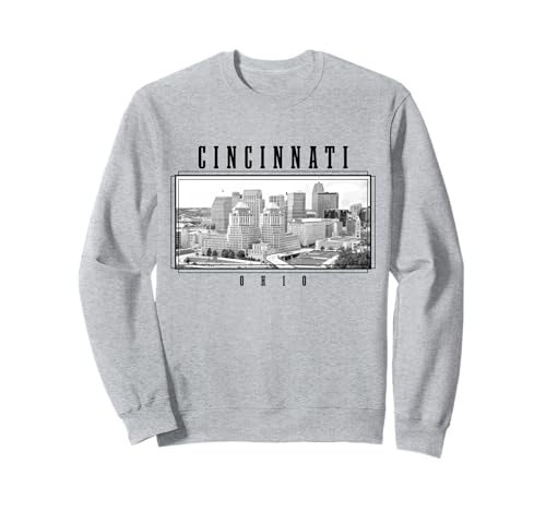 Cincinnati Ohio Vintage Skyline USA Sudadera