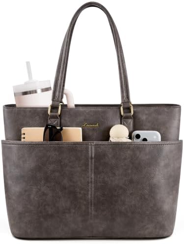 LOVEVOOK Handtasche Damen Groß, Laptoptasche 15,6/17,3 Zoll, Arbeitstasche | Shopper Tasche Elegant, Handtaschen für Damen, Business Taschen, Lehrertasche, für Alltags, Einkaufen,