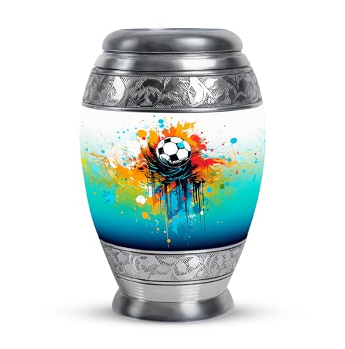 Football 3 Inch Urn for Dad Ashes, Small Keepsake Urns for Grandparents