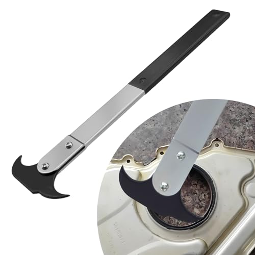 HABNVUON Seal Puller, Seal Puller Tool, Dual Hook Tips Oil Disassembly Removal Wrench, Car Accessories Professional Heat Treated Steel Oil and Grease Driver Removal Tool Fit for Most Vehicles (Black)