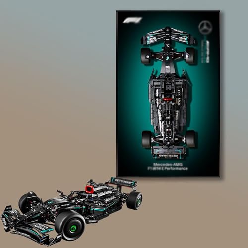 FYHCY Support Mural d'affichage pour Voiture de Course Le*go Technic F1 42171 Tableau de Bord décoratif pour Support Mural de Voiture Le*go Lovers Taille : 80 x 50 cm (modèle Non Inclus) B