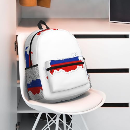 Sac à dos de voyage classique drapeau russe pour le travail et weekend