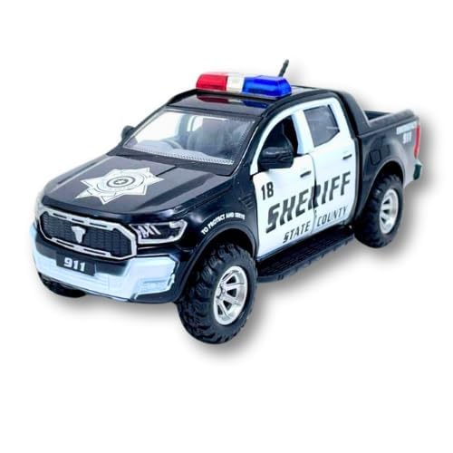 BEST DEALS Police Sheriff Car for Kids, Police Monster Pickup Truck, Pull Back Action, Looks Like Real Police Car, (Black) (B0D5B6SHNV) Amazon Price History, Amazon Price Tracker