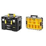 Stanley FatMax Pro-Stack Werkzeugkoffer Combo, FMST1-71981 & Stanley FatMax Organizer (stapelbare Werkzeugbox, mit transparentem Deckel, mit 10 Sortiereinsätzen unterschiedlicher Größe) FMST82967-1