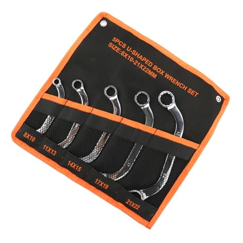 PENIKOKO 5個 型多機能ダブルヘッド梅花?手 点 クロムバナジウム鋼製 耐久性高く狭所作業向け 自転車 電動車 自動車メンテナンス対応