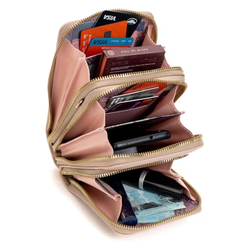 Bolsas Feminina Pequena Transversal Porta Celular Carteira (Amêndoa)