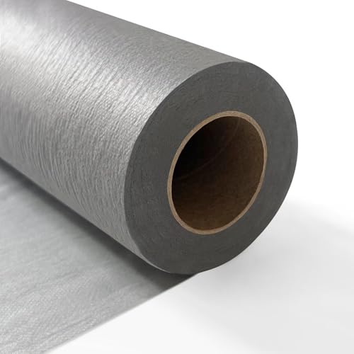 Chemin de Table en Non-tissé, ruban de table, Nappe décorative, Polyvalent, 30 cm x 50 m, Gris, pour Mariages, Anniversaire, Fêtes, Décoration de Table Élégante et...