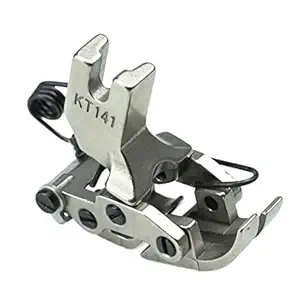 KT141 Hinged Tank Presser Foot Fit Lockstitch Sewing Machine Front and Rear Interaction Through Cross Seam Extra-Thick Fabric