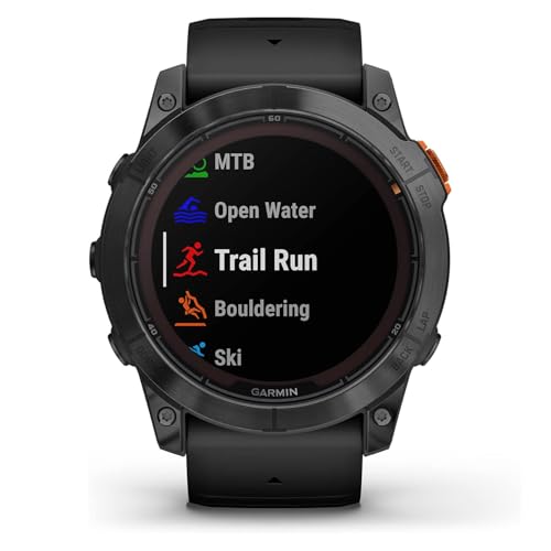 Garmin Fenix 7X Pro Solar, Glass, Slate Gray Steel, Black Bundle with 2 Year Enhanced Protection Pack - Image 4