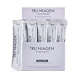 TRU NIAGEN NAD+ Booster with Hydration & Prebiotic Support Award-Winning Nicotinamide Riboside Mixing Powder for Cellular Energy, Repair & Healthy Aging - 30ct/300mg Stick Packs: On-The-Go Supplement