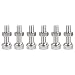 uxcell M10 x 45mm Hex Head Screws Bolts, Nuts, Flat & Lock Washers Kits, 304 Stainless Steel Fully Thread Hexagon Bolts 6 Sets
