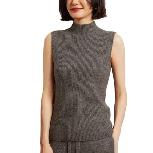Chaleco de cachemira para mujer, la prenda de cuello alto ideal para lucir elegante en primavera