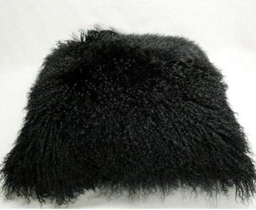 Miniatura 6 de Seek4comfortable Funda de almohada de piel de cordero mongol 100% real, de 18 x 18 pulgadas, funda de almohada decorativa de piel para sala de