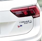 Sunruchao 5pcs Metal UK England Flag Emblem Decal Stickers - Aluminium Chrome Car Stickers for England, Britain National Flag - Image 4