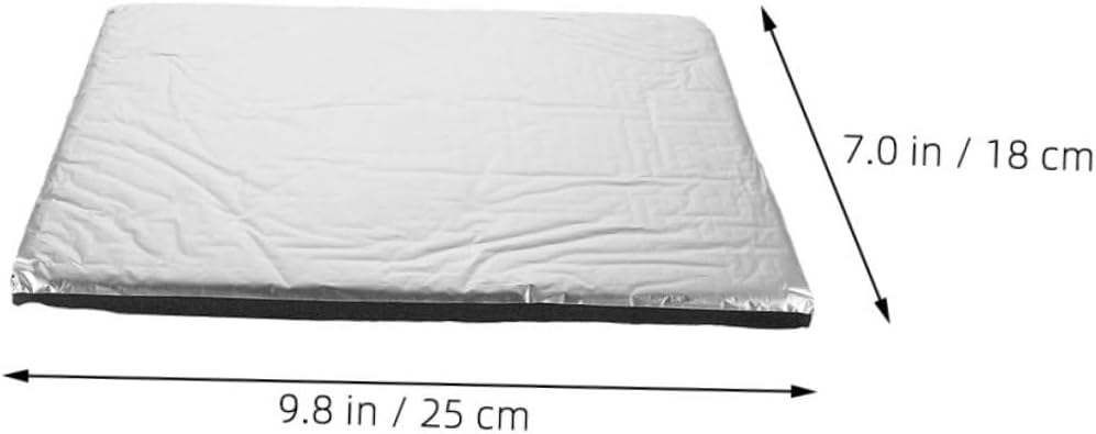 Alipis 50pcs Engine Insulation Pad Sound Deadening Aluminum Foil Insulation Pad Van