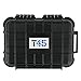 Tactical45 Plastic Hard Case with Rubber Insert - 6.4 x 4.5in Small Storage Cases for Accessories or Electronics