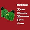 Oulores Christmas Knitted Santa Beanie Hat Adult Winter Knit Cap Xmas Green Hat Slouchy Warm Cap for Men Women #5