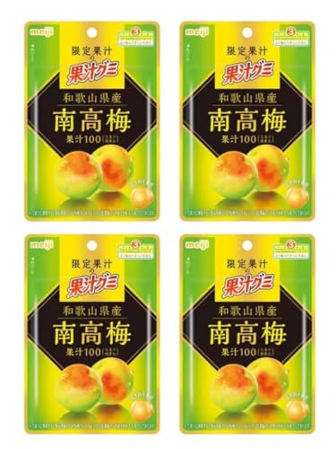 【4個セット】果汁 グミ 和歌山県産 南高梅 47g 賞味期限2025.11