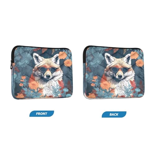 Funda para portátil 13-14 pulgadas resistente al agua con diseño de lobo miniatura 2