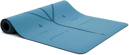 Miniatura 4 de Liforme Esterilla de yoga de viaje – Sistema de alineación patentado, agarre guerrero, antideslizante, ecológico, ultraligero y resistente al sudor,