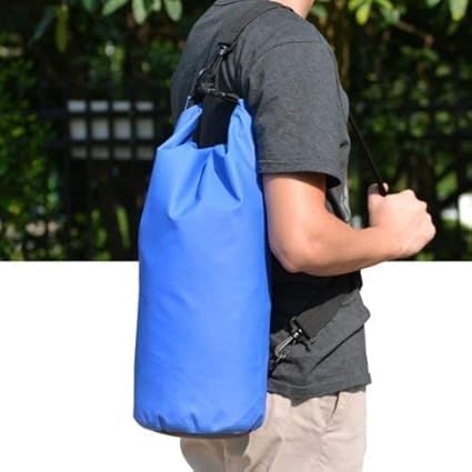 Suptikes 5 L PVC Waterproof Dry Bag Sack| Heavy-Duty Ocean Pack for Floating, Boating, Kayaking, Camping & Outdoor Adventures | Roll-Top Closure | Durable & Lightweight | Blue Color 1