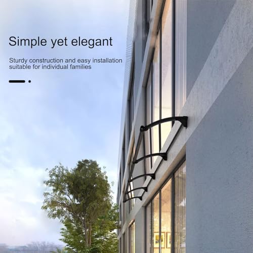 Auvent modulaire résistant aux intempéries avec auvent polycarte 127cm