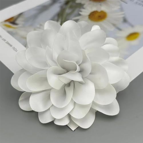 Image of Brooches for Women Large Light Blue Camellia Flower Denim Lapel Pins Wedding Party Promance Dance Dress Clothes Costume Jewelry Christmas Stocking Stuffers