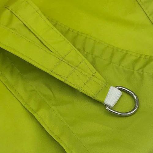 ENEN Toldo Vela de Sombra Cuadrado Impermeable Toldo Vela Exterior Terraza Protección Rayos UV Resistente Toldo Vela Rectangular con Ojales y Cuerda para Jardín Balcon (2X2m,Amarillo Verde)