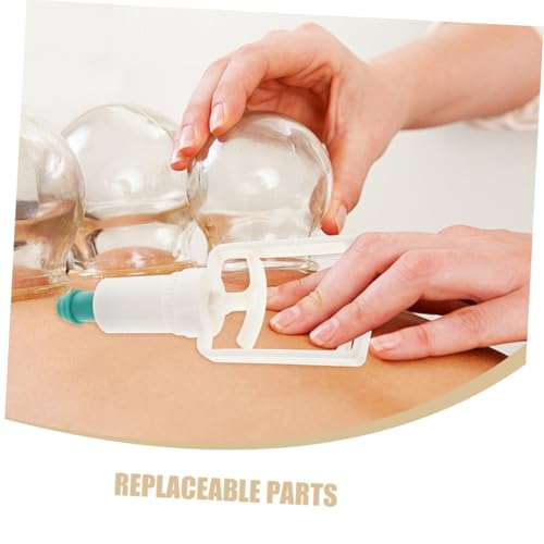 2 unidades de herramientas manuales de ventosa para terapia de ventosas, bomba manual para experiencia cómoda, accesorios duraderos para ventosas, rutina versátil miniatura 3