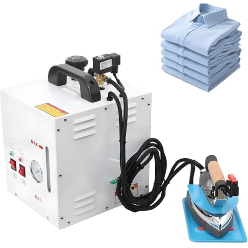 Electric Steam Iron Boiler,Industrial Iron Steam Generator,Commercial Stainless Steel Ironing System,1600w Boiler + 900w Irons Steamer,for Smoothing Wrinkles Clothes B