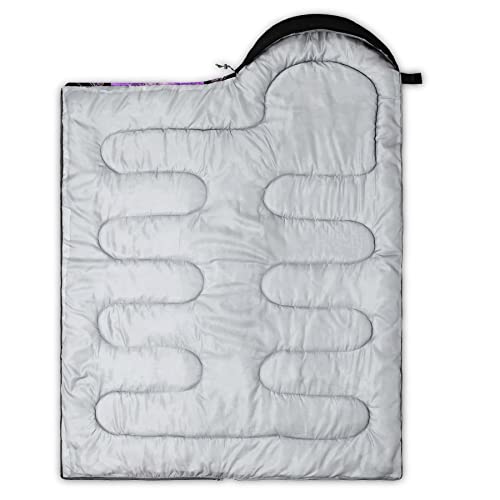 Bolsa de dormir para niños para camping, diseño mariposa negro y púrpura, ligera, cálida, portátil, impermeable y resistente al frío para exteriores e interiores miniatura 4