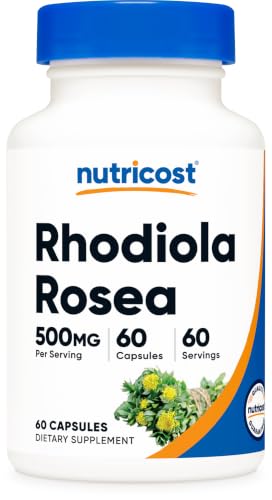 Nutricost Nutricost Rhodiola Rosea 500mg, 60 Vegetarian Capsules, Gluten-Free sold by Nutricost - Amazon Seller - US