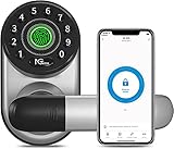 Fingerprint Keyless Entry Door Lock, NGTeco Smart WiFi Lock with Reversible Handle, Bluetooth Electr