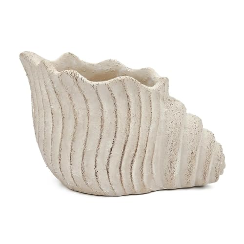 Pots de fleurs amusants pot de fleurs coquillage sable ciment