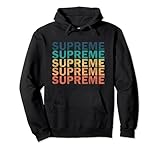 Supreme - Vintage Retro Supreme Name Pullover Hoodie