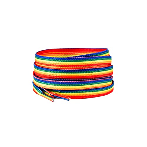 Zigvert Gay Pride Shoelaces,Rainbow Flag Striped Shoelaces,Gay Proud Love,Gay Gifts