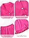Mikrdoo Tween Girls Pajamas Elegant Silky Satin 2 Piece Fashion Summer Cute PJs, Hot Pink,Size 10 Years