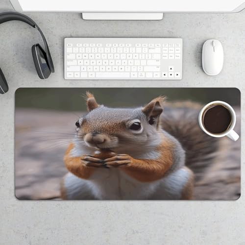 Cute Squirrel Pad para Mouse Grande 60x30 cm miniatura 5